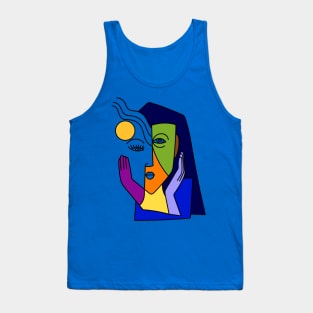 Abstract Art Face Portrait Tank Top